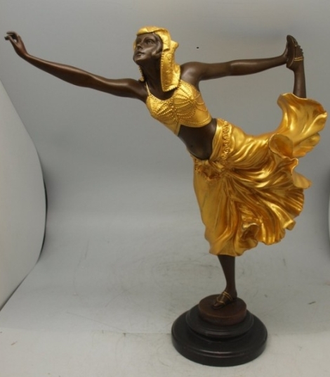 Bronze Lady 'Egyptian Dancer' by Colinet
